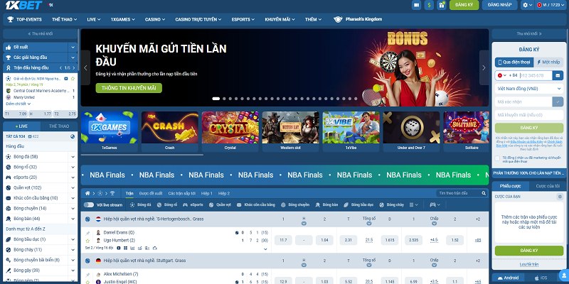 đăng ký 1xbet