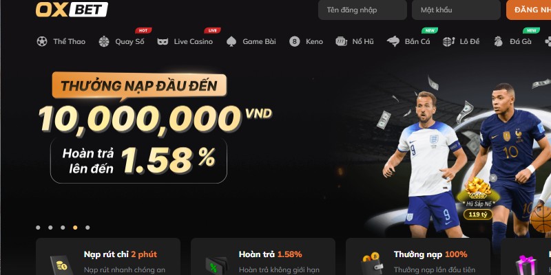 đăng nhập oxbet