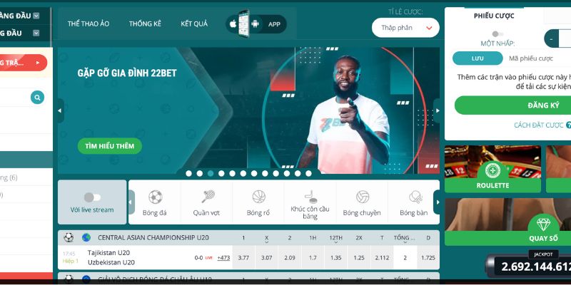 link vào 22bet