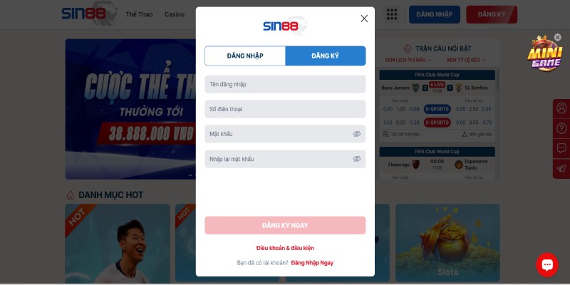 link vào Sin88 chính thức