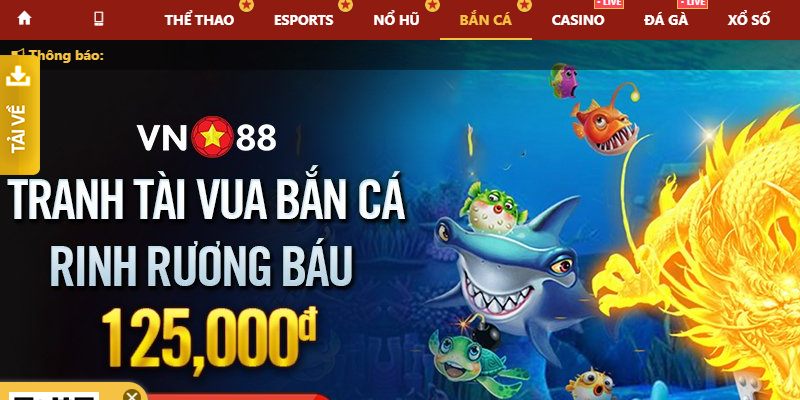 giao diện cá cược bắt mắt 